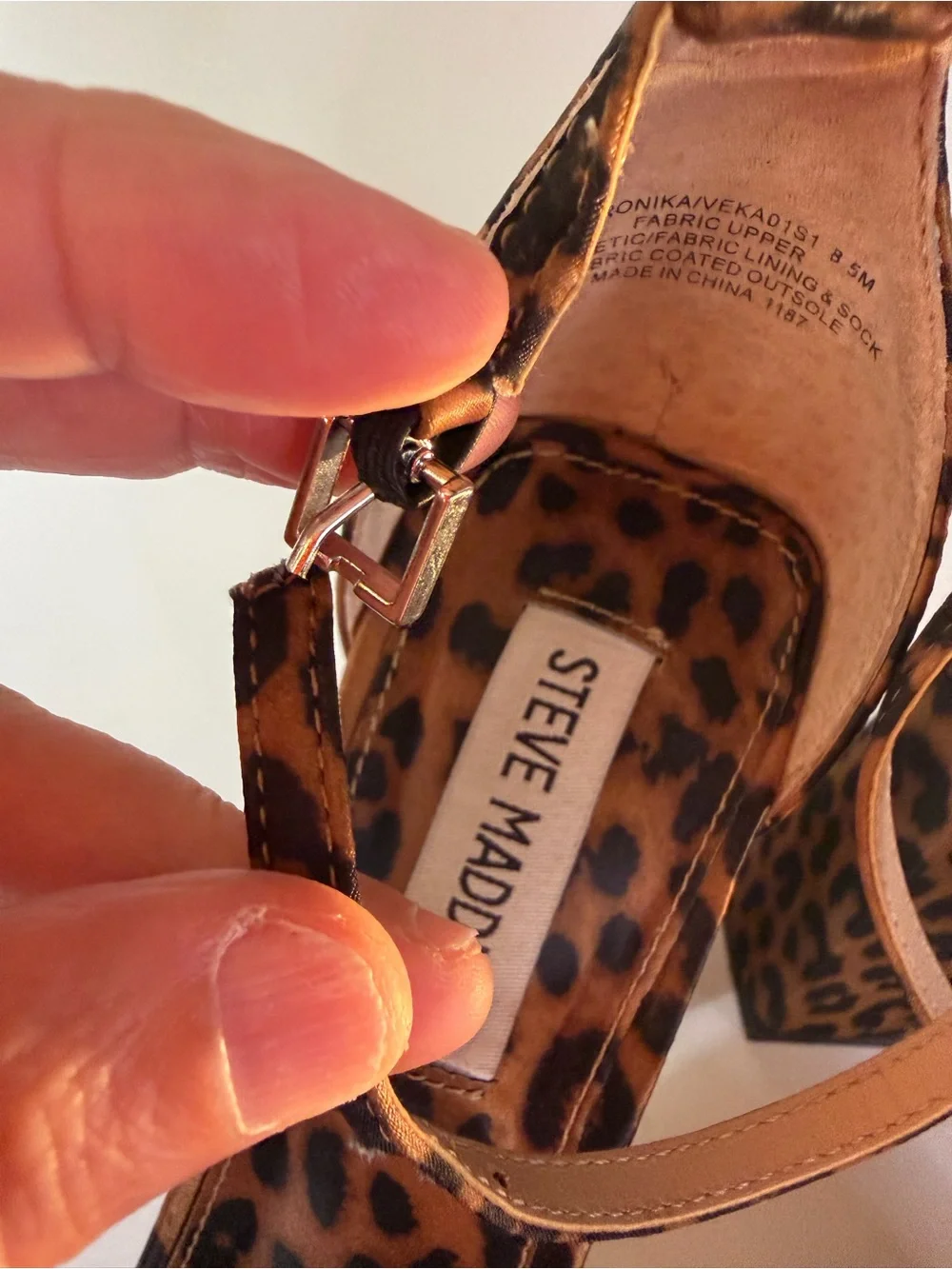 Steve Madden Veronika Leopard Print Platform Sandals - Size 8.5